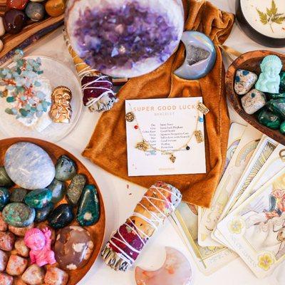 Magic tools for the journey. From crystals to crafted artisan jewelry