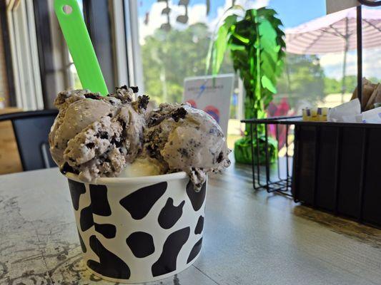 Cookies and cream and salted caramel.