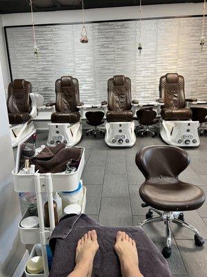 Pedicure area