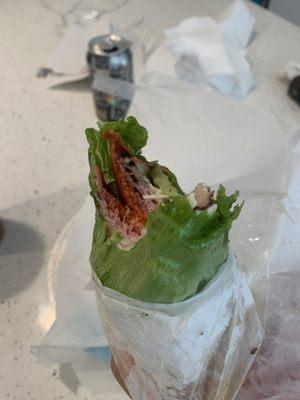 Spicy Italian Lettuce Wrap