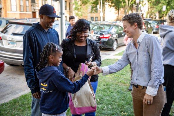 Teachers team with parents to help raise your child into a "Person for Others."