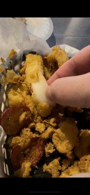 Fried calamari- raw