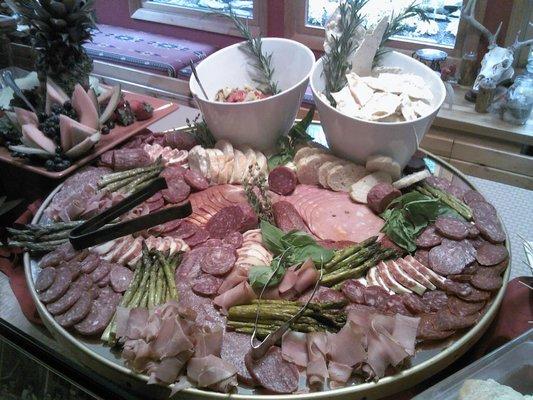 Antipasto display for catering