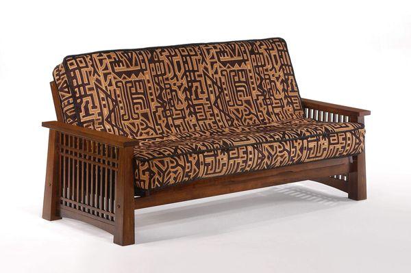 Walnut Futon Set