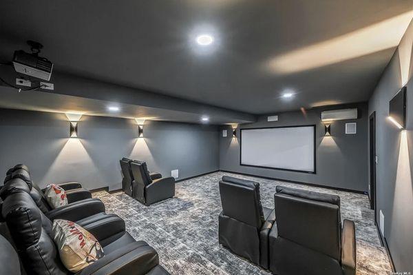 Basement Remodel: Movie Theater - Water Mill, NY