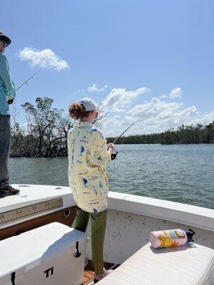 Reeling in a Red a Red Snapper