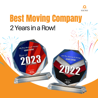 Awarded Best Moving Company 2 Years in a Row