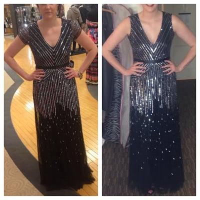 my dress before and after :)