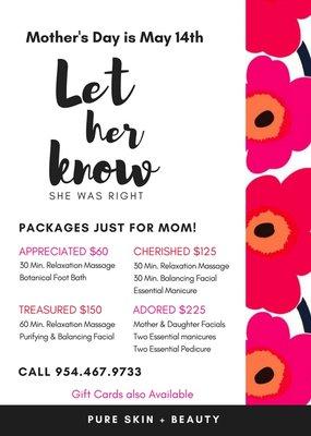 Mother's Day Packages