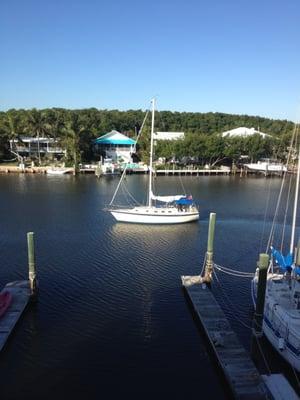 One of our boats heading out for a fun day on the water.