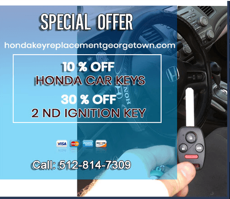 Honda Key Replacement Georgetown TX