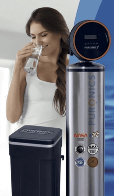 Puronics Clarius IGen Water Softner with NASA technology, stainless steel tank & digital control. Also, patented bacteria inhibitor media.