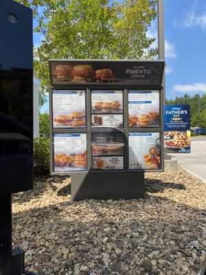 Drive up menu