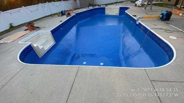 Pool liner replacement