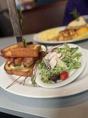 BBBLT Sandwich with Side Salad