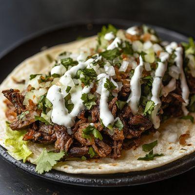 Ninja Beef Taco with a mediterranean twist