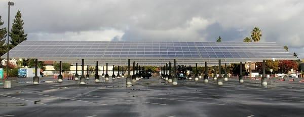 Sunlectric performed all the ground to array conduits, PV wiring and lighting for this 3.2MW project in San Jose/Campbell Area.