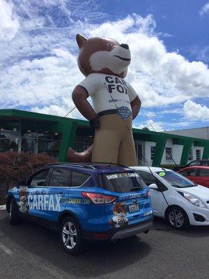 WE ARE CAR FAX CERTIFIED DEALER, WHICH MEANS A FREE CAR FAX AVAILABLE. SO COME ON IN AND ASK FOR THE CAR FOX.