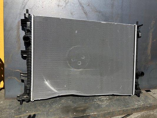 Radiator before it is fixed