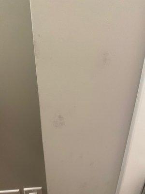 Dirty prints on walls