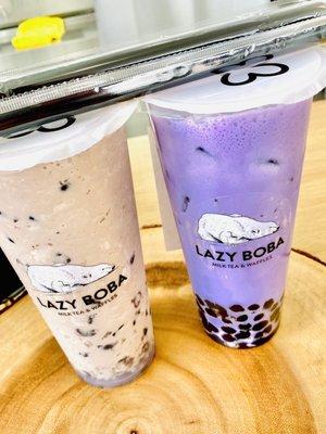 Oreo cookie smoothie and taro lover