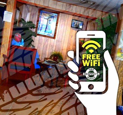 Free WiFi for our customers.