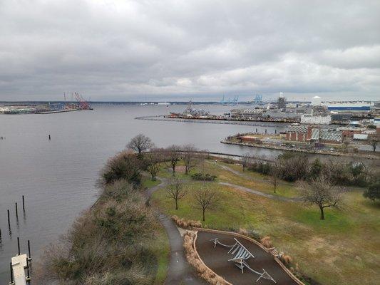 West side view from the 8th floor.