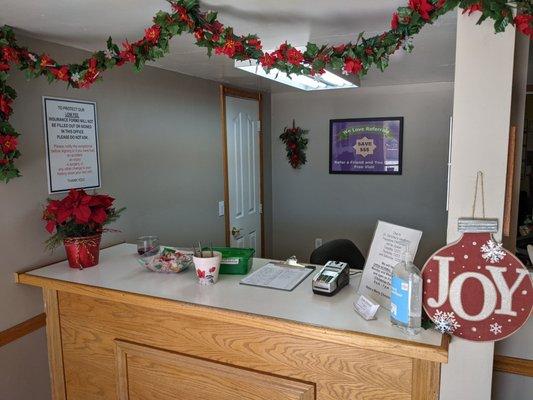 Front desk (check in area) 12/2021