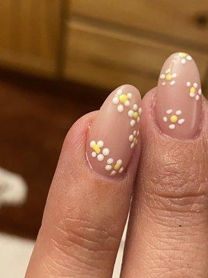 "daisy's" with a side of hair and crusty cuticles.