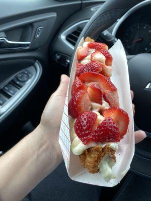 Strawberry Cheesecake Churro