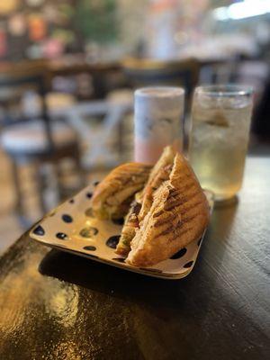 chicken panini green tea