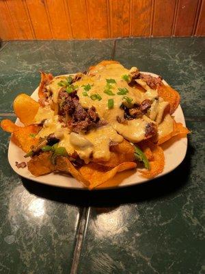 Cheese Steak Irish Nachos