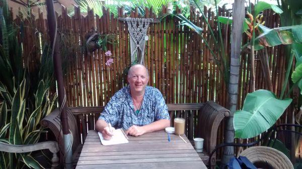 At my travel office in Paia, Maui - Paia Bay Coffee