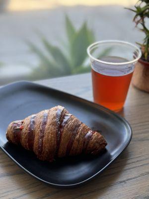 Guava cream cheese croissant.