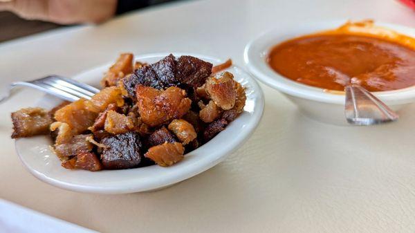 You will not find better chicharrones for sale in Albuquerque.