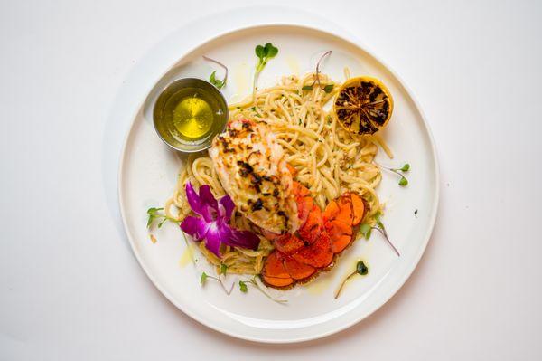 Lobster tail pasta