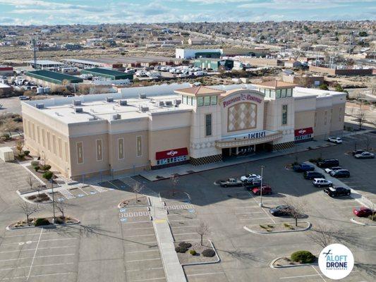 Aerial digital photo of Premiere Cinemas in Rio Rancho, N.M. Equipment: DJI M3P.