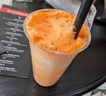 Frothy orange float