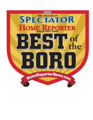 VOTED BEST OF THE BORO 2012