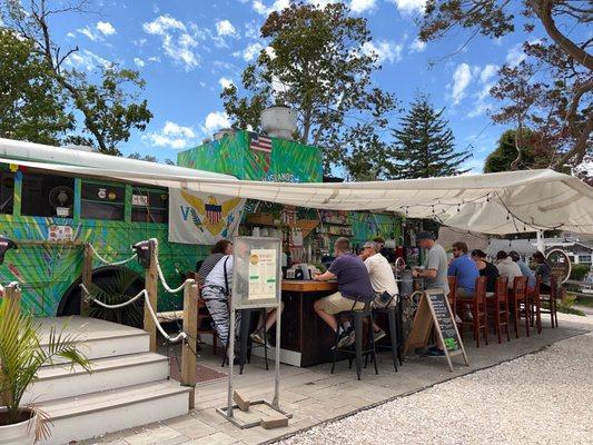 Outdoor bar & food bus