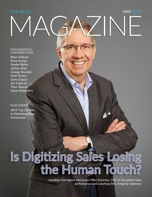 Our CEO, Mike Esterday, on the cover of Top Sales Magazine.