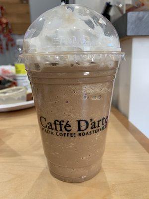 Caramel mocha frappe