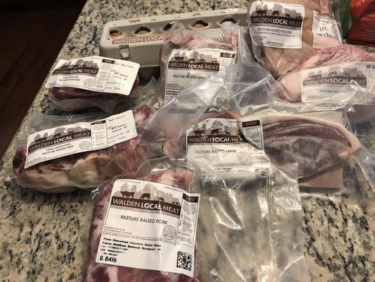 Great deal on grassfed meats. This month, I've got lamb and ox tails which are one of my favorites! HIGHLY RECOMMENDED!