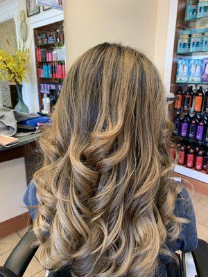 Ombré with layer cut