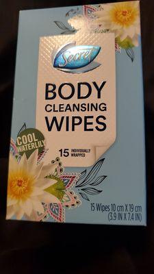 I love carrying body wipes when I attend outdoor events.  These will come in handy next month during the music festival.