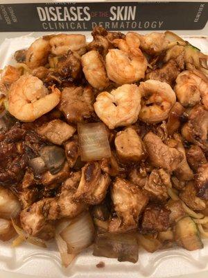 Shrimp and chicken combo $14