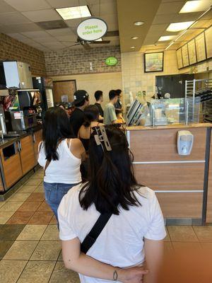 One person working the entire place during the peak of lunch. Don't come unless you want to wait.