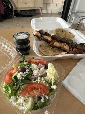 Beef and Chicken Kebab Combo