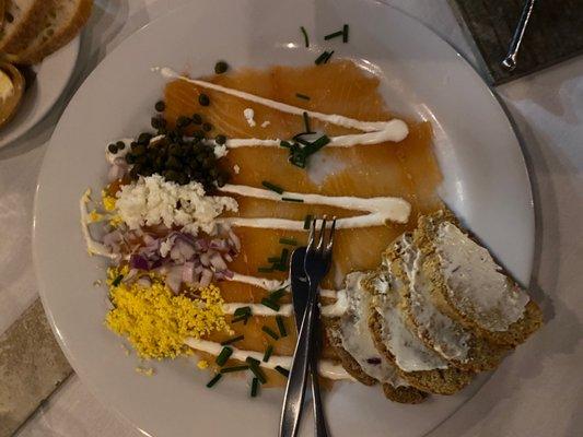 House Smoked Salmon with Irish soda bread! Delicious