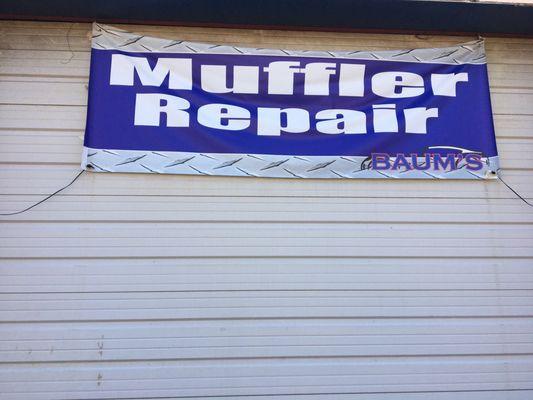 We do muffler repair